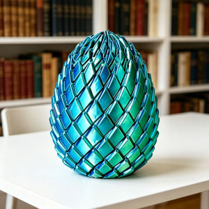 3D Printing Dragon Egg Stress Relief Model Deformable Twist Egg Creative Stress-Relief Gadget Desk Ornament