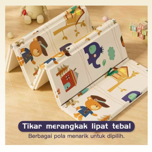 Playmat Lipat Karpet Lipat Matras Bayi 180x200cm tebal 6mm bila dilipat  Tikar Lipat Anak Bayi COD