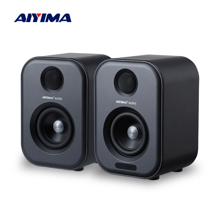 AIYIMA Audio S400 80W Active Dual-Mode Bookshelf Speakers 3 Inch HiFi ...