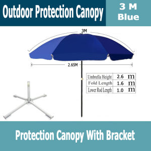 Parasol Umbrella With Stand Garden Umbrella Patio Umbrella UV Sun Shade Canopy Payung Pasar Malam Outdoor Night Market