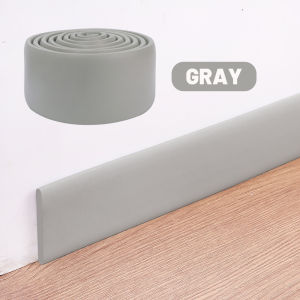 3D Self-Adhesive Foam Baseboard Wall Sticker 2M Thickened Waterproof Waistline TV Background Floor Corner Baseboard Sticker Home Decoration