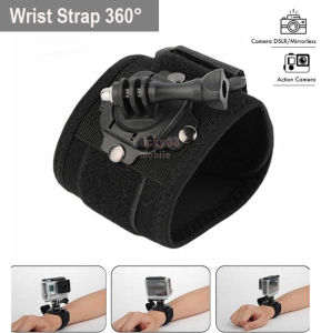 Wrist Strap Adjustment Rotasi 360° & 180° For Camera Action Gopro DJI Insta360 Xiaomi Yi Cam Brica SJCam Aksessoris Kamera Aksi Tali Lengan Pergelangan Tangan Mount Stand Dengan Sekrup Adaptor Adapter  Tali Dudukan Camera Fotografi Olahraga ekstrem