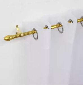 【BUY 1 TAKE 1】KLD New Gold/Silver Curn Rod Netendable & Adjustable Curn Rod Thick Set With Screw And cket