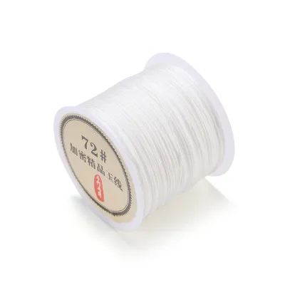 50 Dây Thừng Bện Thủ Công Bằng Nylon 0.8 Mm Mét/lô Vòng Cổ Dây Đính Cườm Phụ Kiện Tự Làm Đồ Trang Sức