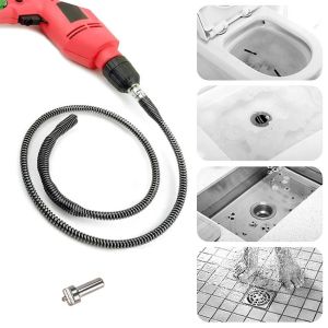 3/5 m Kawat Pembersih Pipa Kawat Pembersih Saluran Pipa Air Spring Pipe Pembersih Saluran Air Mampet Pipa Cleaner 5 Meter  3 Meter