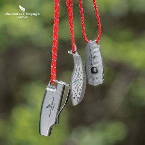 纯钛 吊坠口哨 Titanium Whistle 120 decibels Ultra-Light Pendant Whistle Outdoor Emergency Survival Whistle