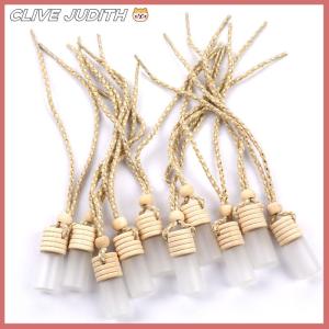 CISWGE 10pcs 5ml Car Perfume Bottle for Essential Oils Air Freshener Perfume Pendant