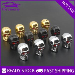 Samurry ✨Hot Sale✨ Skull Valve Caps ABS Car Wheel Plugs For Alloy Wheels Tire Valve Cap Auto Valve Cover Nipple Caps For Cars Motorcycles Bikes