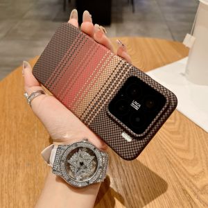 Ultra Thin Carbon Fiber Texture Magnetic Case For Xiaomi 17 15 15S 14 13 Ultra Pro For Magsafe Shockproof Hard Slim Matte Cover