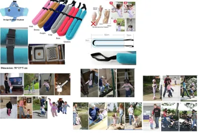 U shape Handheld Baby walk learning aid band / Walking Assistant wing / Walker