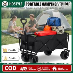 Camping Hand Truck Swivel Wheels Folding Small Trailer for Food Water Carrying