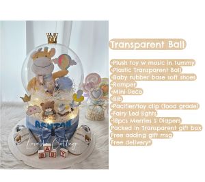 Giraffe Diaper Cake baby gift hamper set newborn 100days gift basket hamper