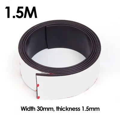 1M Cuttable Durable Self-adhesive Magnetic Strip Tape Stickers for Refrigerators DIY Craft Paster Office Tools Storage Accessories