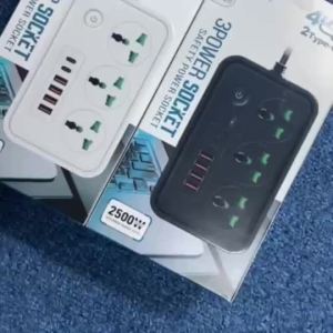T62 4USB Port 3 Universal Power Strip Extension Plug Power Socket Electric Sockets Elektrik Soket Extension Cords 2M
