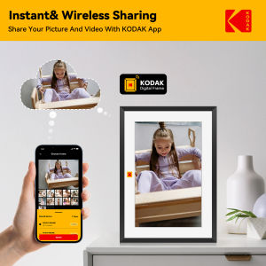 Kodak 10 Inch Smart WiFi Digital Picture Frame 800*1280 HD Touch Screen With Removable BracketSupports Type-c power supply