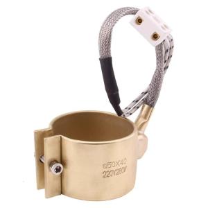 Electric Copper-Barrel Brass Band Heater Fully Enclosed Suitable For Extruder Leak-Proof Glues 40X40/42X40/50X30/50X40mm