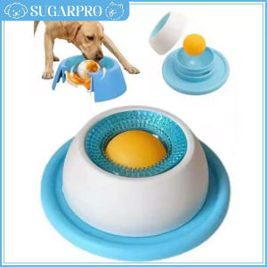 Dog Lick Toys Anti-spill Plastic Pet Slow Feeder Pet Food Dispenser Non Tip Design Bite Resistant Self-Soothing Yogurt Licking Plate