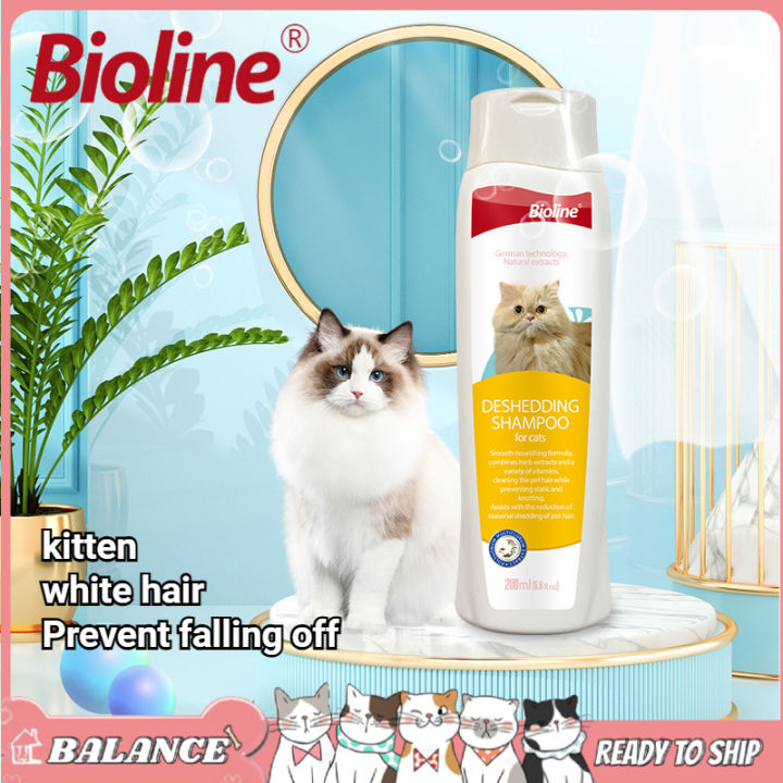 Bioline 200mL Cat Shampoo Kitten Multi Insect Repellant Colored