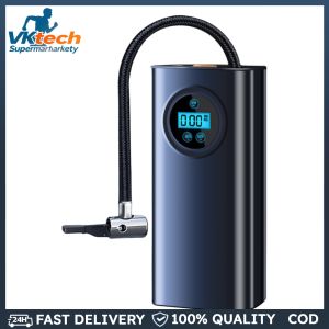 Electric Air Compressor Rechargeable High Precision Handheld Air Pump with Digital Pressure Gauge Car Tyre Inflator 1500mAh for Motorbike Auto Bicycle