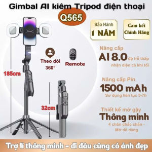 Tripod Điện Thoại AI C22 Kiêm Gimbal Xoay 360 Độ Chống Rung Theo Dõi Chuyển Động Nâng Cấp 2026 - Gậy Chụp Ảnh 3 Chân Giúp Quay Chụp Selife Livestream - Gậy Tự Sướng Xoay Đa Năng Kiêm Chân Máy Ảnh Cho Điện Thoại Và Máy Ảnh