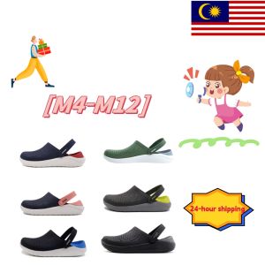 [Ready Stock] Crocs sandals for men and women fashionable and versatile for daily travel beach shoes for leisure available in six colors