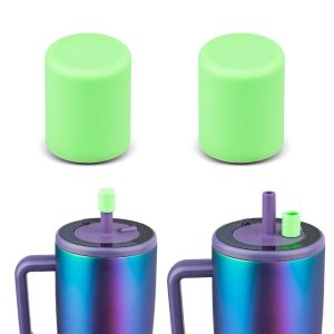 MODERNLUX 1/2Pcs Leakproof ic Straw Cap Dustproof Silicone Straw Cover High Quality 3D Straw Protector for Brumate Era/Resa Tumblers Universal
