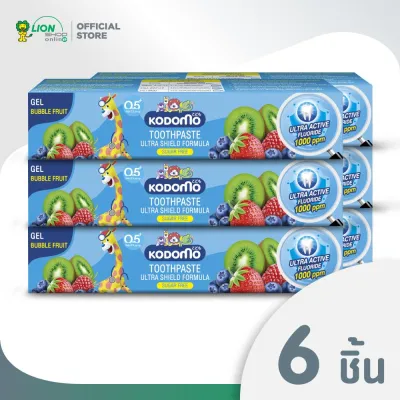 [แพ็ค 6 ชิ้น] KODOMO ยาสีฟันเด็ก โคโดโม ชนิดเจล ฟลูออไรด์ 1000 ppm 40 กรัม