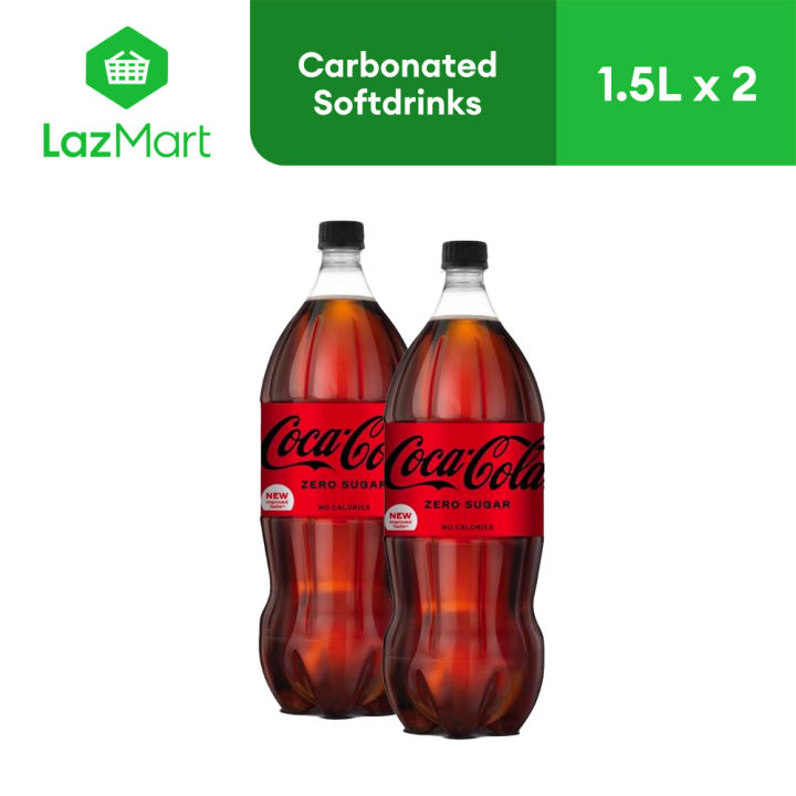 COCA-COLA Zero Sugar 1.5l - Pack of 2 [Expiry on Oct 22, 2025] | Lazada PH
