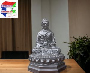 Tượng thích ca 236cm  đế sen (nhiều màu). Thích hợp thờ cúng phong thủy để bàn trà phòng khách bàn làm việc trên ô tô…