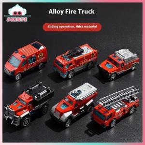 Skinye ✨Ready Stock✨ Kawayi Cute 6pcs set Educational Toys Alloy Plastic Engineering Truck Car Construction Model Vehicle Loader Tractor Excavator For Kid Gifts