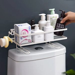 ห้องน้ำเหนือชั้นวางโถส้วม ชั้นวางของแขวนผนังห้องน้ำ ชั้นวางของในห้องน้ำแบบไม่มีหมัดอเนกประสงค์