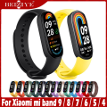 For Xiaomi Mi Band 9 8 7 6 strap สมาร์ทวอทช์สายรัดข้อมือ Bracelet Replacement สาย ซิลิโคน for xiaomi band 6 สาย MiBand 6 Wrist Color TPU Strap. 