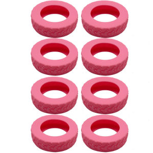 8PCS Luggage Wheels Protector Cover Premium Silicone Rubber Cover Silent Anti Scratches Travel Suitcase Casters Cover 行李箱輪子