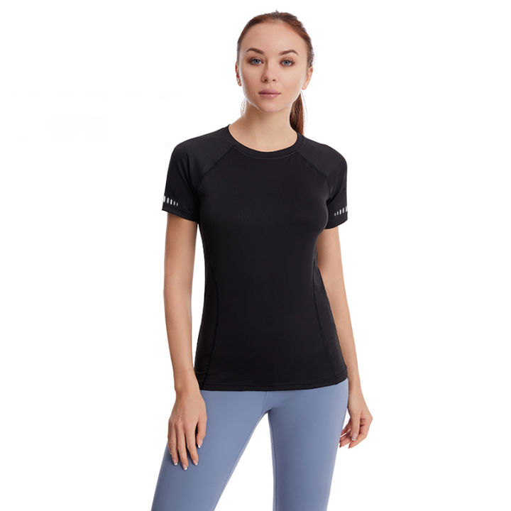 G804# Women's Sports Drifit T-Shirt Short Sleeve Athletic Dry Fit Shirt ...