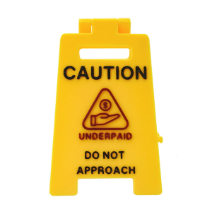 แผ่นป้ายคำเตือนระวังโต๊ะสำนักงานกันน้ำที่ใช้ตกแต่งเพื่อความปลอดภัยในสถานที่ทำงานพลาสติกสำหรับห้องประชุมและบริเวณแผนกต้อนรับ