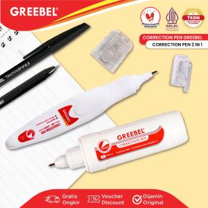 GREEBEL PAKET CORRECTION PEN SET GBC 120701 + GBC 120702 ( 2 in 1 )
