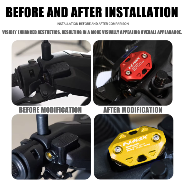Motorcycle%20CNC%20NMAX155%20Brake%20Fuel%20Cap%20Cover%20for%20YAMAHA%20AEROX155%20V1%20V2%20V3%20Fluid%20Reservoir%20-%20Image%205