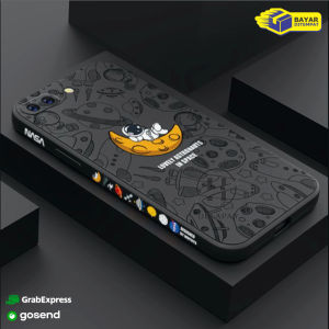 Case Motif Cute Astronot Realme C21 C21Y C25Y Casing Dove Hybrid Pelindung Kamera Premium Hitam