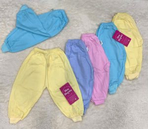 Combo 5 quần dài Cotton cho bé trai bé gái sơ sinh chất 100% cotton Bosini vải mềm mịn thoáng mát dạng bo ống cho bé 3-18kg