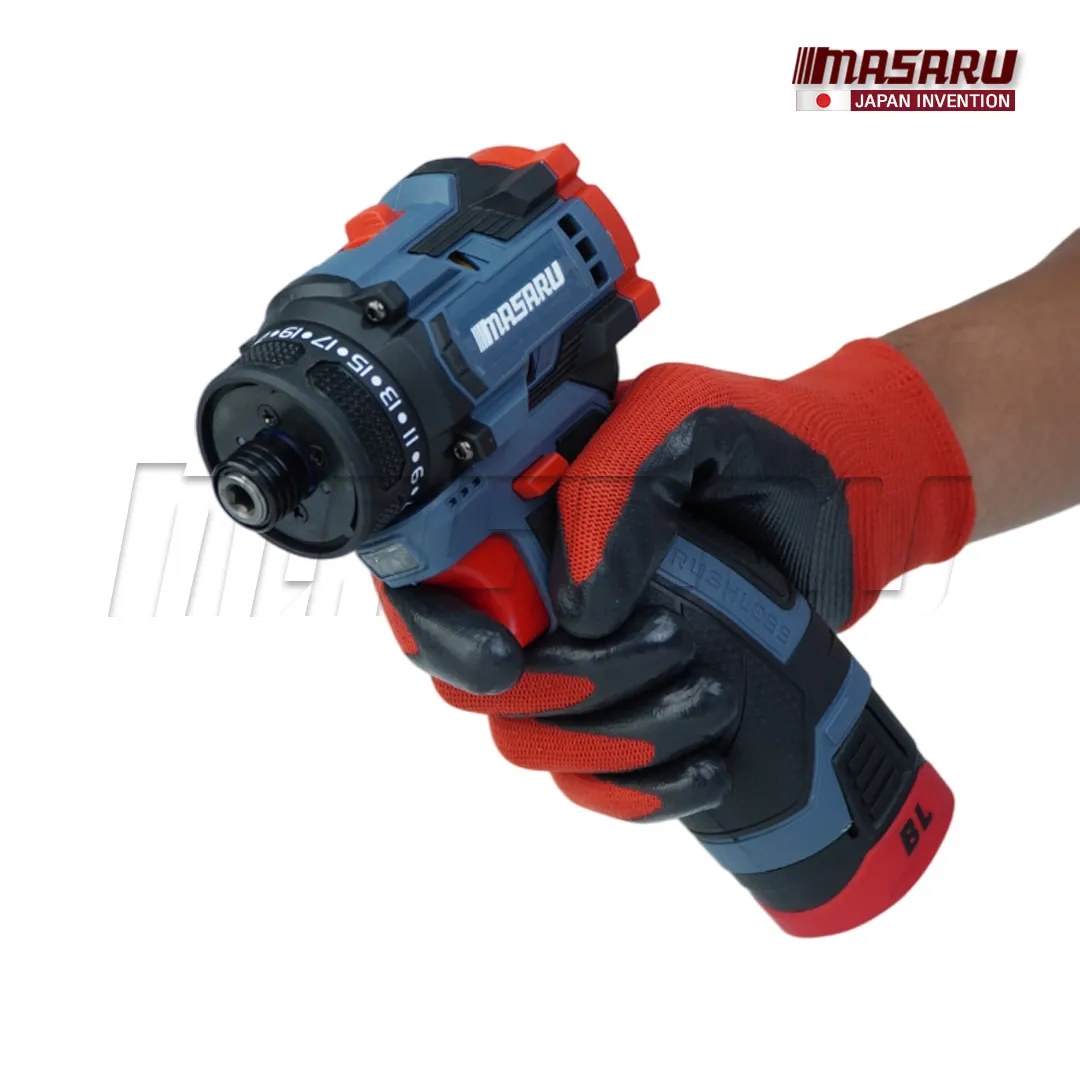 MASARU รุ่น SCDS-180 แรงบิด 60 N.m ไขควงคลัชไร้สาย สว่าน 2 ระบบ ขันน็อตสกรู เจาะ แบตเตอรี่ลิเธียม 16.8V