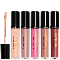 Lip Gloss Set by Revlon Super Lustrous 5 Piece Gift Set Non-Sticky High  Shine Cream & Pearl Finishes Pack of 5 Cream & Pearl 5 Pack