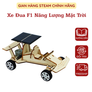 Mô Hình Ôto Xe Đua F1 Năng Lượng Mặt Trời Thí Nghiệm Khoa Học Bằng Gỗ DIY