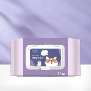 Pet Wipes 80pcs Dog Cat Wipes Antibacterial Cleaning Wipes Sulit Budget Pack PAZU