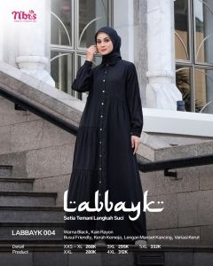 TERMURAH GAMIS NIBRAS PREMIUM LABBAYK 004 YANG COCOK UNTUK OUTFIT LEBARAN KONDANGAN & DAILY TERBARU KEKINIAN