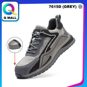Safety Shoes Mesh Surface Lightweight Protective Steel Toe Cap Work Shoes 7615 (Black) / 7615D (Grey)
