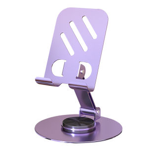 【CoAce】Carbon steel all Metal cellphone stand holder 360° Rotating Foldable Desktop Live Phone tablet Stand