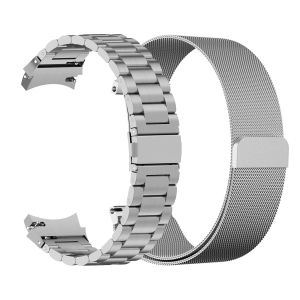 2Pcs Metal Band For Samsung Galaxy Watch 6/5 40mm 44mm strap Galaxy Watch 6 Classic 43mm 47mm Milanese Loop Mesh Bracelet Strap watch 5 pro 45mm Strap