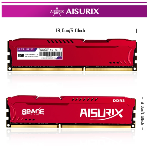 AISURIX DDR3 DDR4 4GB 8GB Desktop Memory RAM 1600MHz 2666Mhz