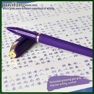 ruyifang 1 PCS Purple Ink Gel Pens 0.7mm 1.0mm For Writing Large Capacity Refill Office Supplies Back To Sochool