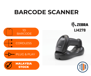 Zebra LI4278 1D Barcode Scanner Cordless Scanner
